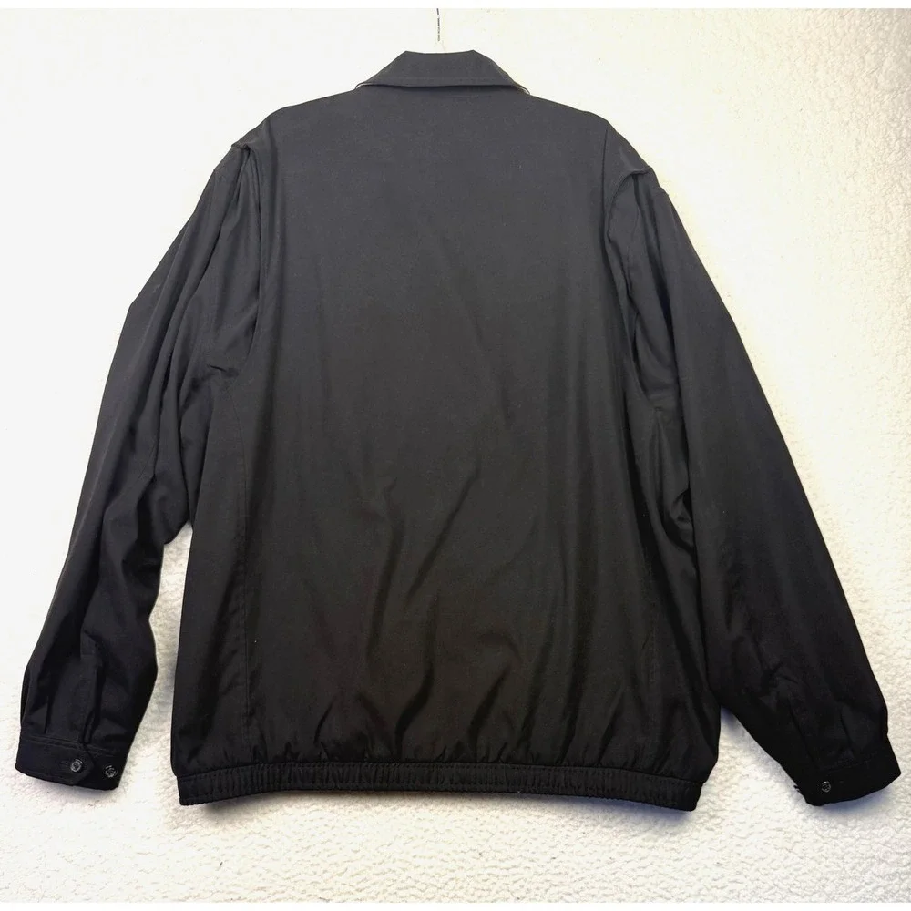 VTG Polo Ralph Lauren Harrington Jacket Men's Size‎ 2XLT Black Full Zip Lined
